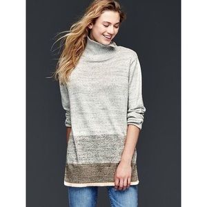 GAP | Striped Snap Turtle Neck Sweater
